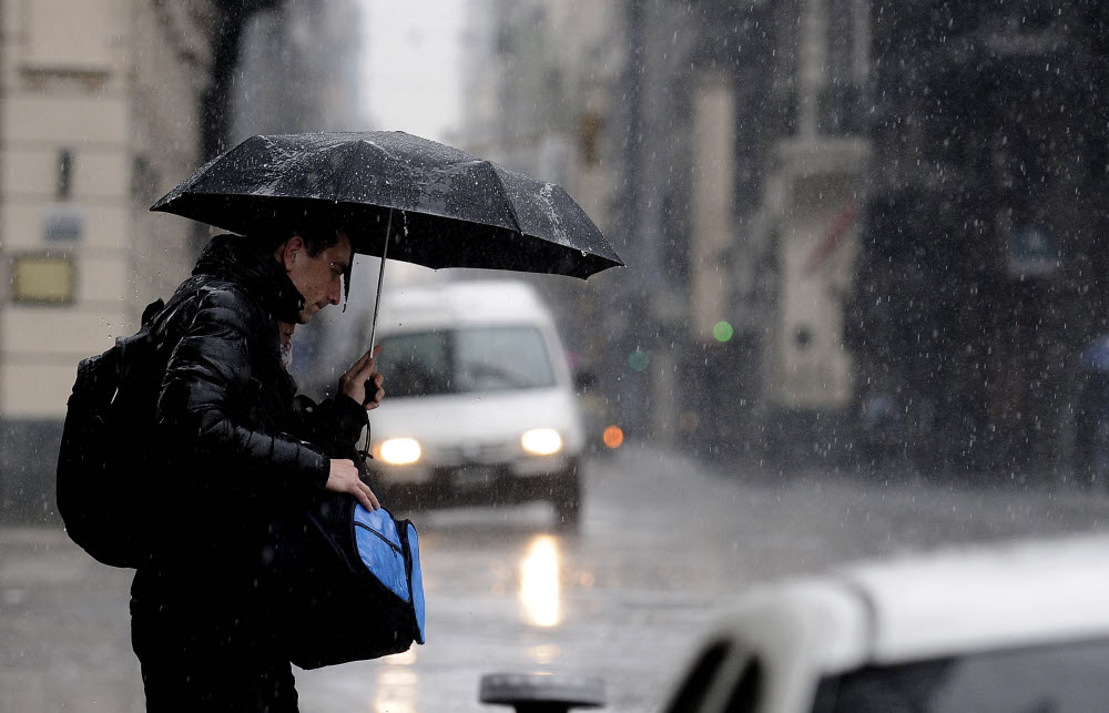 Lluvia en la zona