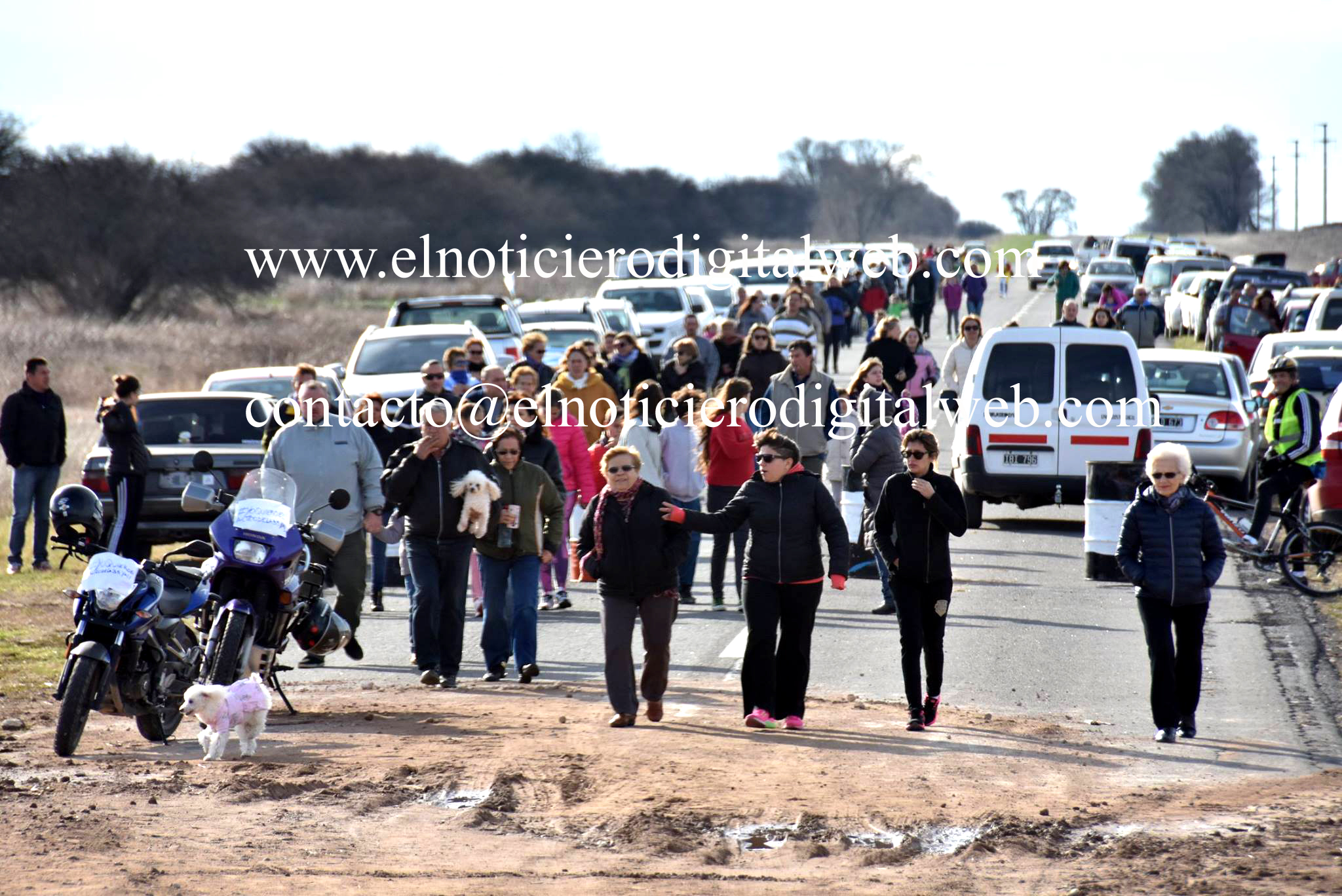 Movilización en Castex: «Para que el Gobierno Nacional deje de hacer oídos sordos»