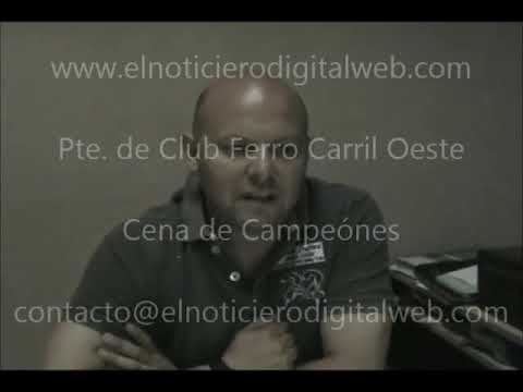 Club Ferro Carril Oeste de Intendente Alvear “Cena de Campeones”