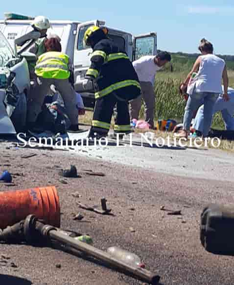 Un terrible accidente en Ruta provincial Nº 2, km 32