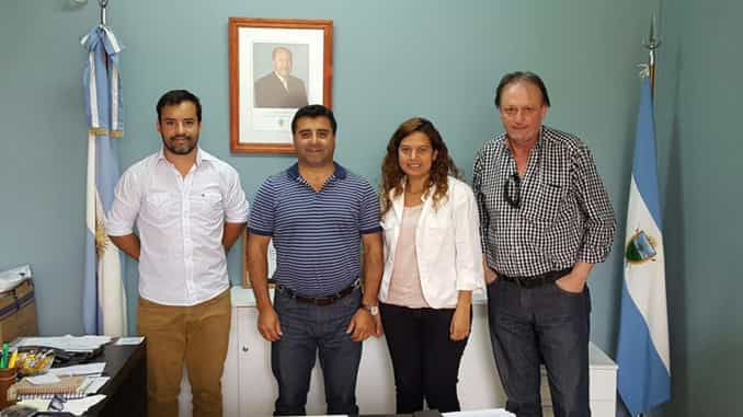 Coordinadores del CePIP con intendentes de Uriburu y Catriló