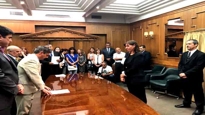 Salón de Acuerdos del Superior Tribunal de Justicia, Jura de dos Jueces