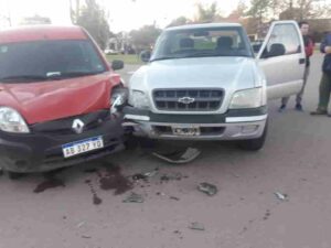 Choque en San Martin y Urquiza