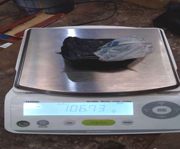 Se secuestró medio kilo de cocaína en el Puesto Caminero de Realicó