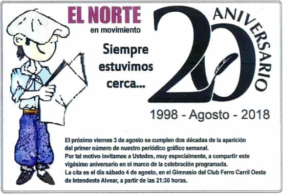 20º Aniversario del medio de comunicación El Norte en Movimiento