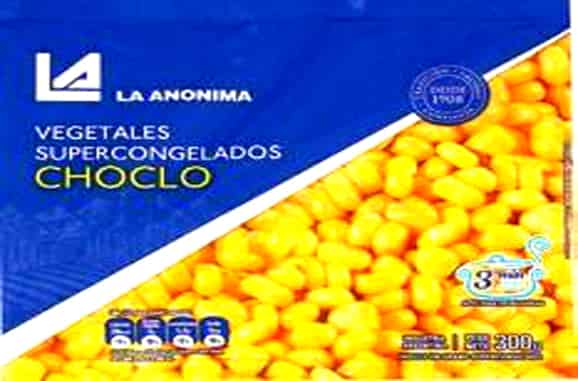 Retiro preventivo del mercado de diferentes alimentos congelados a base de vegetales, muchos de ellos de La Anonima