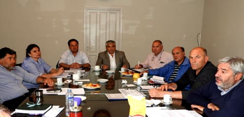 GENERAL VILLEGAS: Reunión de Delegados en el Palacio Municipal