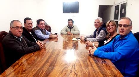 Reunión en la Liga Villeguense de Fútbol por el pedido de ambulancia de A.Pre.Vi.De.