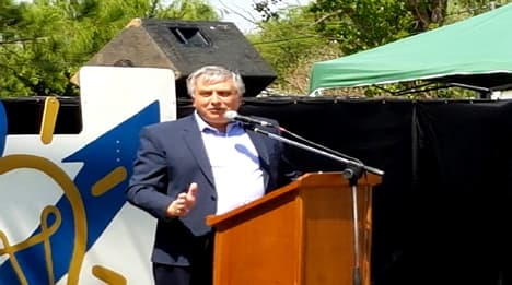 Moralejo en la Expo Emprender en Intendente Alvear