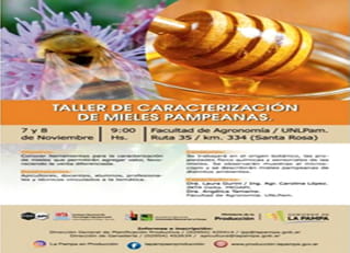 Invitan a taller sobre mieles pampeanas