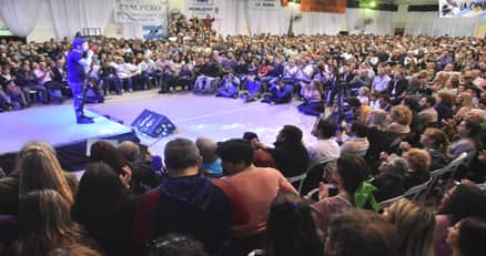 Axel  Kicillof en Santa Rosa La Pampa