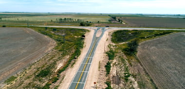 Finalizó la obra de repavimentación que incluyó el tramo Intendente Alvear -Ruta N°188
