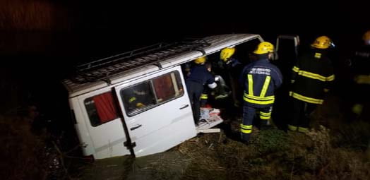 ACCIDENTE EN RUTA PROV N:1 EN CERCANIAS DE INTENDENTE ALVEAR