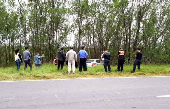 INFORME OFICIAL DEPARTAMENTAL INTENDENTE ALVEAR, SOBRE AUTOMÓVIL PERICIADO EN RUTA Nº1