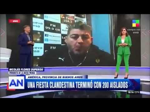 Fiesta Clandestina en un campo a escasos metro de la ciudad de América