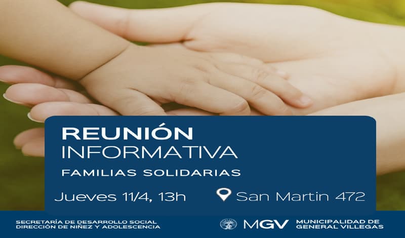 Convocatoria a Familias Solidarias en General Villegas