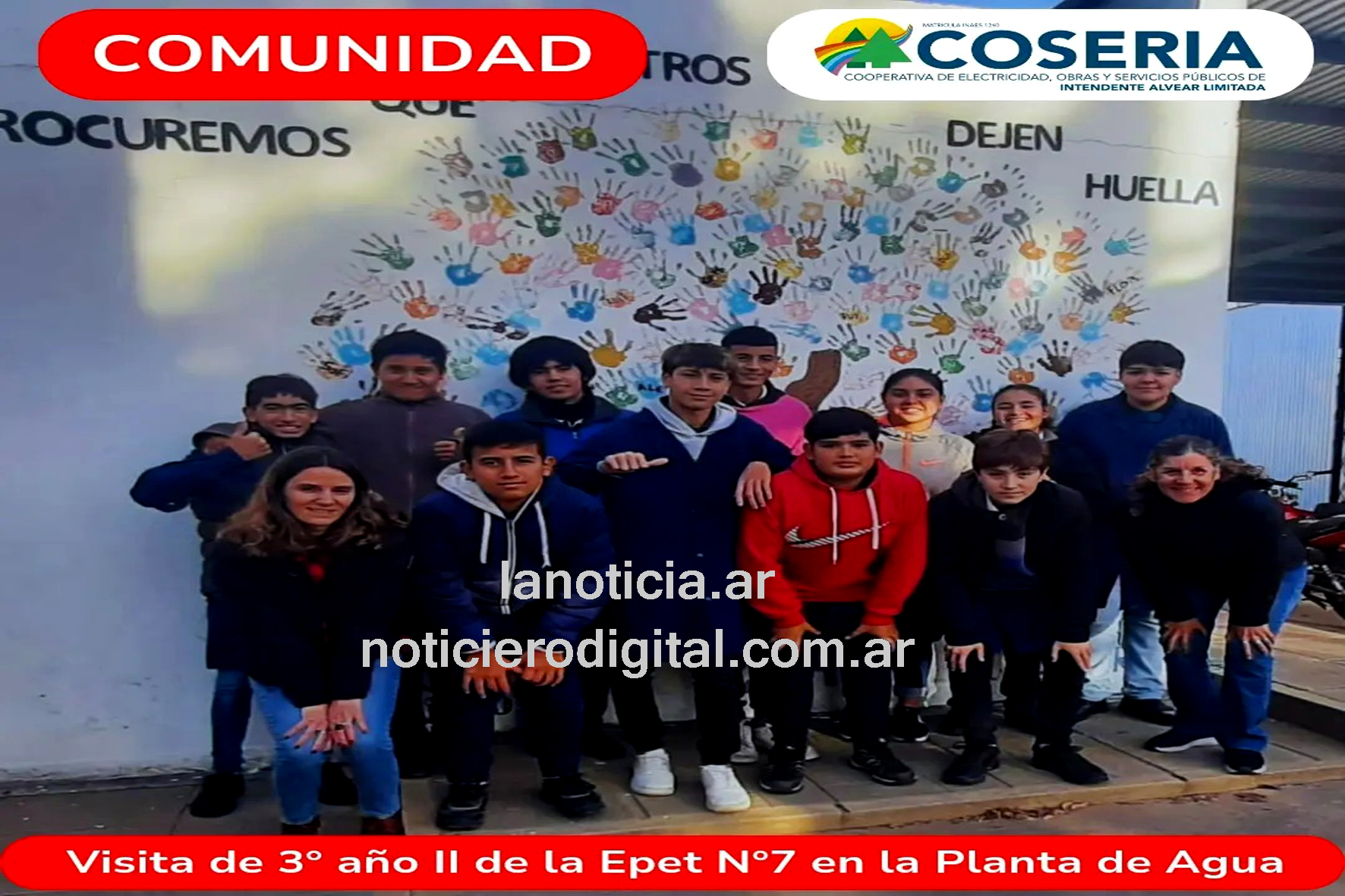 Estudiantes de la Epet N°7 visitaron la Planta de Agua para conocer el proceso de potabilización