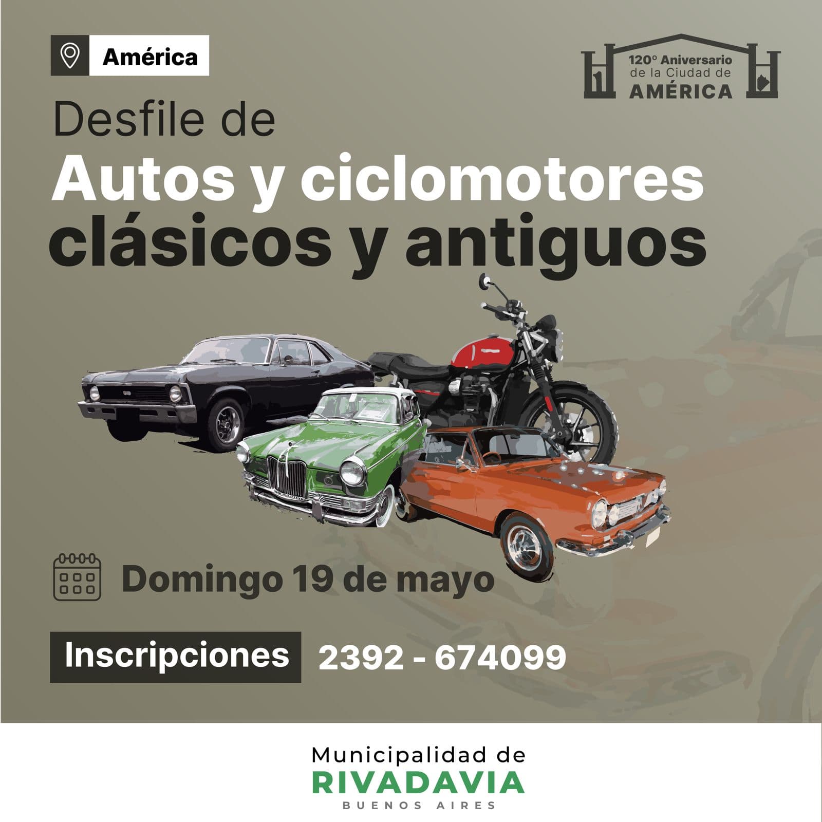 Se viene el Gran Desfile de Autos y Motos Clásicos en América