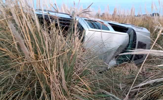 Vuelco en Ruta provincial Nro. 1