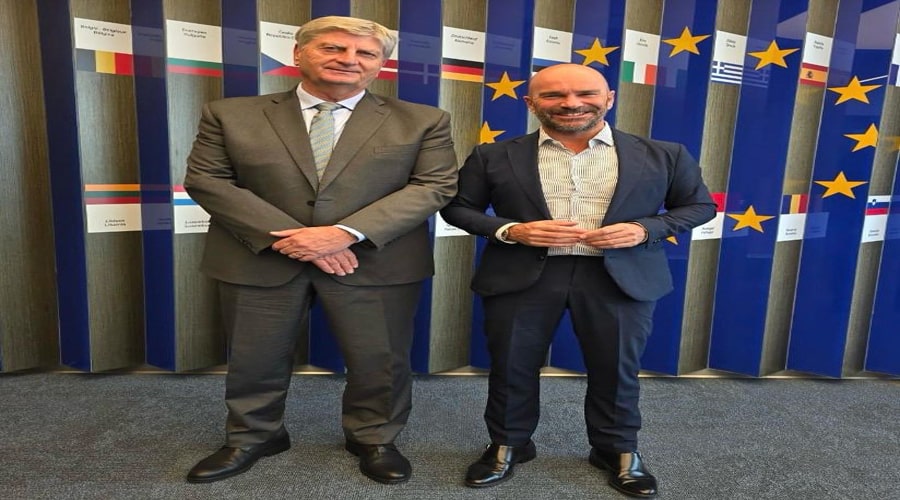 El Gobernador Ziliotto Dialoga con el Embajador de la Unión Europea para Fomentar las Exportaciones de La Pampa
