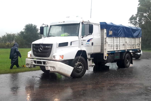 ALVEAR: INFORME POLICIAL COLISIÓN DE CAMIÓN